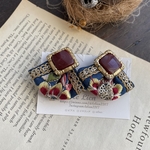 インド刺繍リボン  イヤリング  