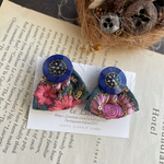 インド刺繍リボン  イヤリング  