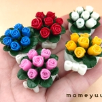 薔薇のマグネット  5個セット 