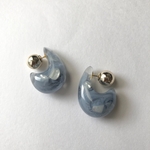 ⚪︎ﾋﾟｱｽ⚪︎cashew nuts(もやもやblue)