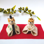 柴犬のお雛様（白土）