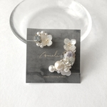 ﾋﾞｼﾞｭｰ付き♡ flower ｲﾔｰｶﾌ  (両耳set)