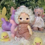 poiちゃん用ニット＊ふわふわロンパースセット〜ピンク〜