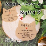 大きめ猫型★配達員さんへケアシール48枚★