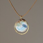 jellyfish　　　七宝焼と真鍮のペンダント ◼pivo◼1340