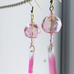 春風　桜の風鈴ピアス　イヤリング
