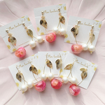 イモーテルさくらんぼ×パールピアス／イヤリング