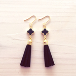【再販】タッセルピアス＊ブラック