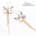 オーロラ蝶々(389) ピアス/イヤリング/ノンホールピアス/樹脂ピアス