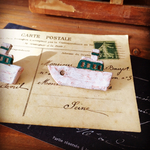 陶土のふねブローチ