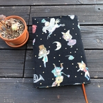 新柄★A5ソフトカバー用21. 5㎝ブックカバー★Joli Fleur ジョリーフルール☆THORN ROSE★黒