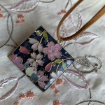文鳥さん＆桜☆春ペンダント