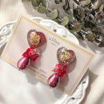 “ red × red × red “ 耳飾り...バレンタイン....
