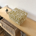 Artsシリーズ（Y）  インテリアボックスMサイズ（収納・整理箱)〈カルトナージュ〉【受注制作】