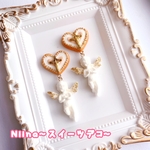 天使クッキーピアス(ホワイト)