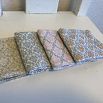 【受注製作＊送料無料】ハンドメイド ガーゼハンカチ 16×16 ダマスク柄 4枚セット