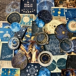 (再販×42)天文アンティーク(blue)〜Astronomy〜＊ジャンクジャーナル＊コラージュ素材＊コラージュペーパー