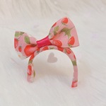 うさぎ♡チアガールリボンカチューシャ☆ピンクいちご☆