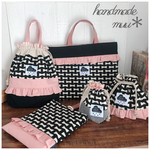 【受注製作】フリルが可愛い♪入園入学　5点セット　女の子　リボン