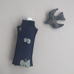 ペットボトルカバー 500ml　hanahane navy mina perhonen