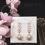 桜 パール(白) ピアス／イヤリング