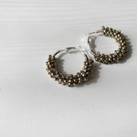 粒フープピアス（大きめsilver）