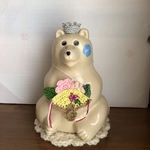北欧しろくま貯金箱　お雛様３点セット