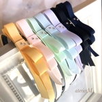 ラインストーンがキラリ♡リボンのキッズカチューシャ