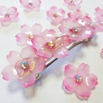 はんなり桜のバレッタ