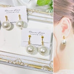 でかパールのピアス/イヤリング