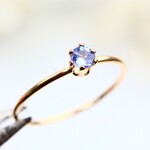 ≪14kgf≫ 3ｍｍ石（0.1ct）　タンザナイト　ストレートタイプ／アレルギー対応　存在感　天然石　指輪　つけっぱなしOK