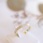 【真鍮】ダイヤポイントつや消しリング　細かい輝き。ペアリングとしてもオシャレです。