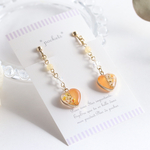 petite heartオレンジピアス/イヤリング