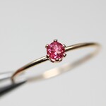 ≪14kgf≫ 3ｍｍ石（0.1ct）　ロンドンピンクトパーズ　ストレートタイプ／アレルギー対応　存在感　天然石　指輪　つけっぱなしOK