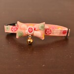 ピンク フルーツポンチ🍒🍋 【蝶ネクタイ】＊猫(&小型犬)首輪