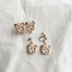 [ 受注 ]  🐻 くまイヤリング / ピアス【金具選べます◎】