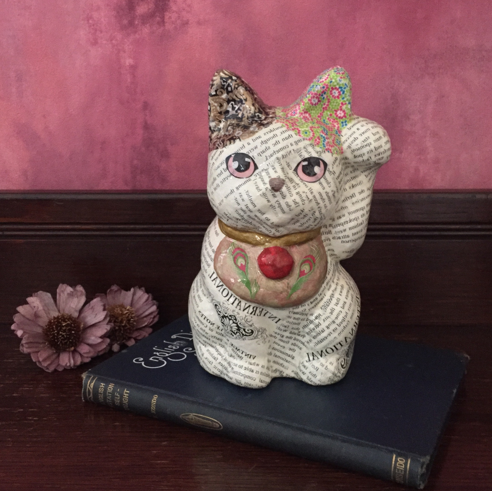 オブジェ☆フランスの紙で作った招き猫 - Palmer's Gallery | minne