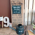 こちらでラスト！現品SALE♡ジャンクセール！【黒系ガーデンピック&ジョーロ黒ガーデン雑貨】アンティーク風♡オシャレな雑貨♪ジャンクガーデンに♡