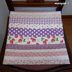 t様ご予約品✿ラスト1点✾防災頭巾カバー✿Very cotton『いちご柄（パープル）』