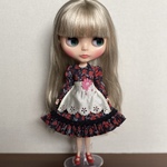 リボンで結ぶエプロン    1/6ドール用