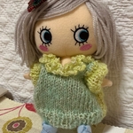イーマリーちゃんニットワンピ(ワンピース・ミントグリーン×イエロー)