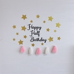 誕生日 飾り　タッセルガーランド　ハーフバースデー　Happy Birthday 記念日