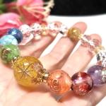 金運✨虹色✨チャクラオルゴナイトブレスレット