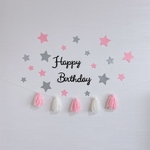 誕生日 飾り　タッセルガーランド　ハーフバースデー　Happy Birthday 記念日