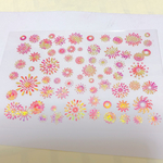 暖色系花火(はがき半分サイズ)