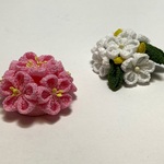 ちりめんつまみ細工_花飾り(大)セット