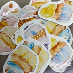 可愛い❤パステルカラーのカップケーキフレークシール🧁✧︎✧︎