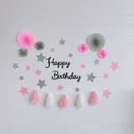 誕生日 飾り　タッセルガーランド　ハーフバースデー　Happy Birthday 記念日