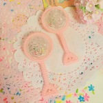 Babyshower☆ベビーラトル　ピンク２個入り