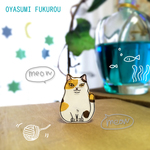 三毛猫にゃんこピンバッジ